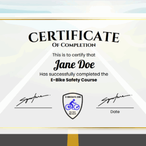 E-Bike Safety Course Quiz